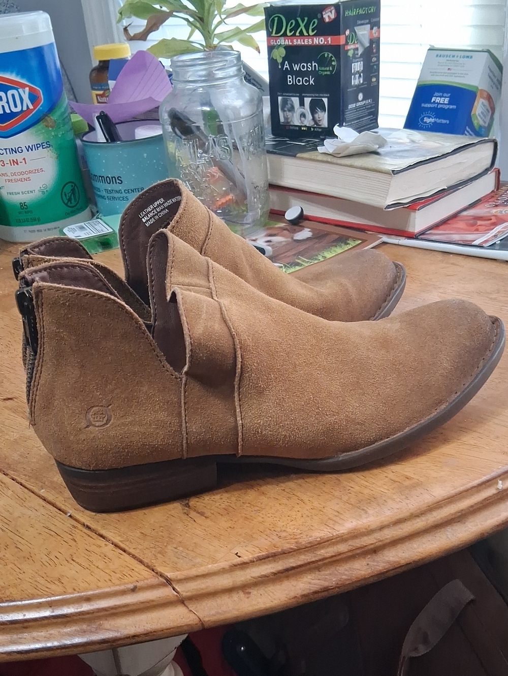 Women's Born Tan Suede Chelsea Boots -